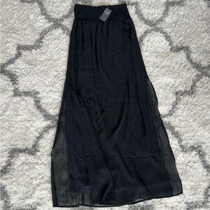 Black Abercrombie Maxi Skirt with Slit